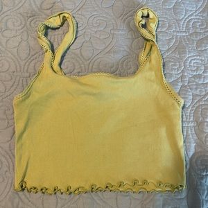 Light green cropped tank